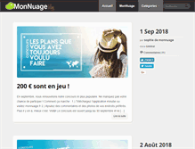 Tablet Screenshot of blog.monnuage.fr